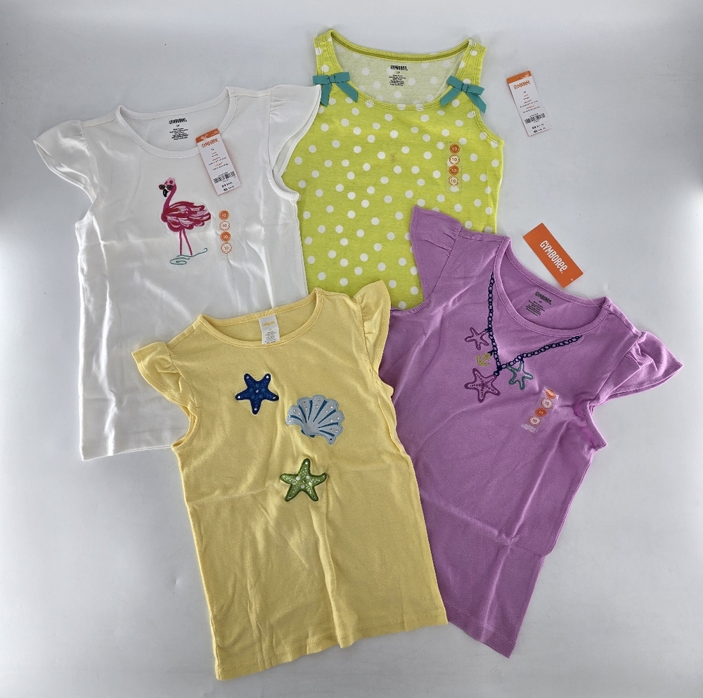 Gymboree Kids' Tees - White, Yellow, Purple,‎ Green